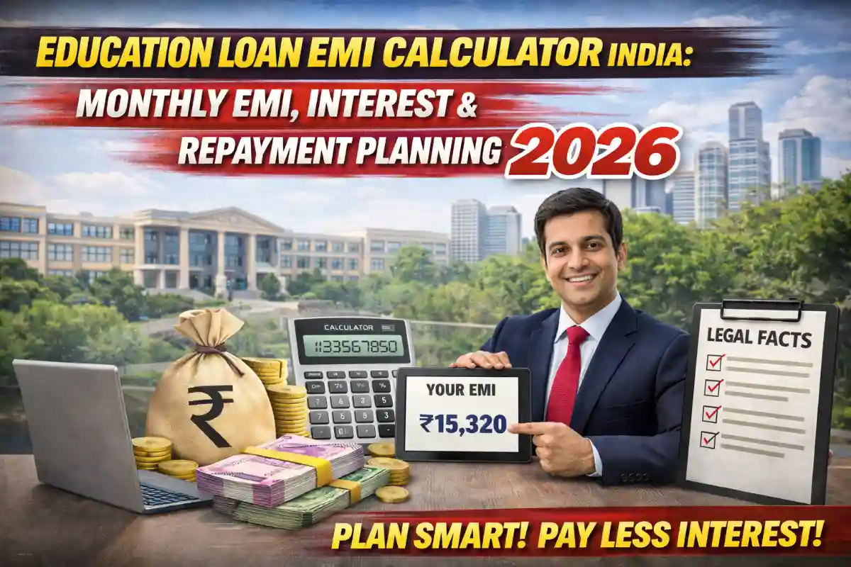 Education Loan EMI Calculator India: Monthly EMI, Interest & Repayment Planning (2026)
