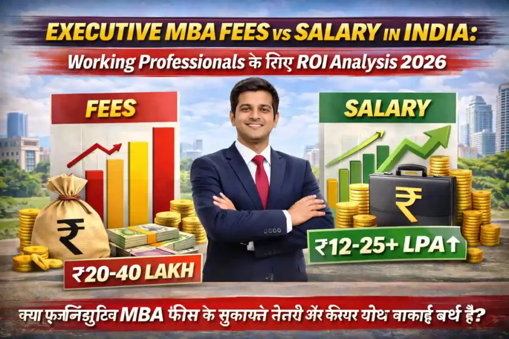 Executive MBA Fees vs Salary in India: Working Professionals के लिए ROI Analysis 2026