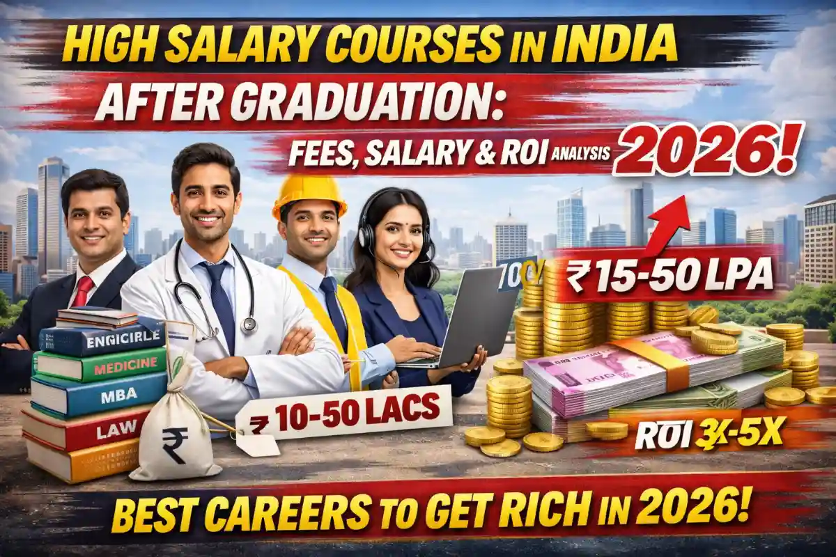 High Salary Courses in India After Graduation: Fees, Salary & ROI Analysis 2026