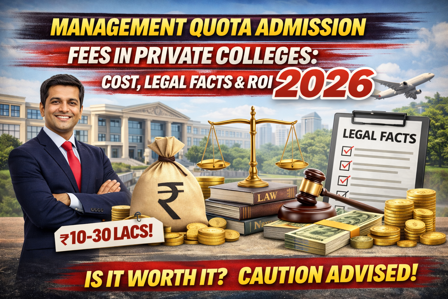 Management Quota Admission Fees in Private Colleges : Cost, Legal Facts & ROI 2026